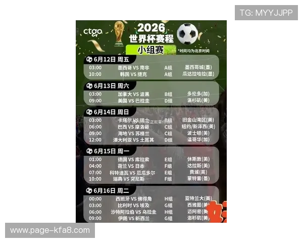 2026年世界杯亚洲区预选赛赛程表全景图，帮助球迷了解每阶段比赛时间和重要赛事